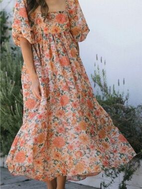 Storia Estelle Babydoll Maxi Dress